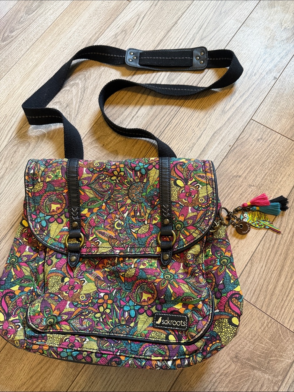Sakroots convertible backpack crossbody bag